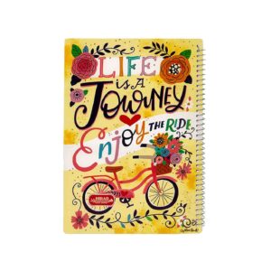 دفتر مشق هیراد 50 برگ مدل سیمی طرح زندگی Hirad workbook 50 pages model wired design LIFE | لایف رایان
