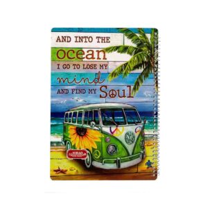دفتر مشق هیراد 50 برگ مدل سیی طرح سفر به اقیانوس Hirad workbook 50 pages model wired design TRIP TO THE OCEAN | لایف رایان