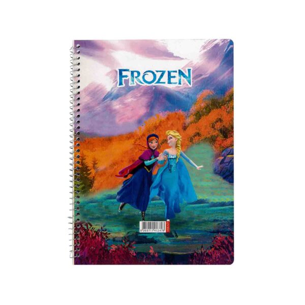 دفتر مشق هیراد 50 برگ مدل سیمی طرح یخ زده Hirad workbook 50 pages model wired design FROZEN | لایف رایان