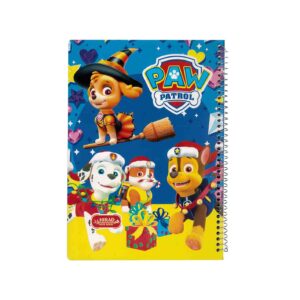 دفتر مشق هیراد 50 برگ مدل سیمی طرح گشت پنجه ای Hirad workbook 50 pages model wired design PAW PATROL | لایف رایان