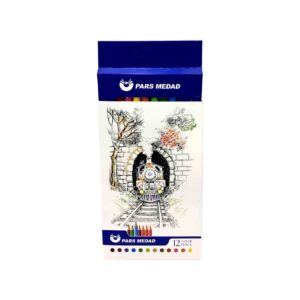 مداد رنگی پارس مداد 12 تایی Pars medad 12Color pencil Cardboard box | لایف رایان