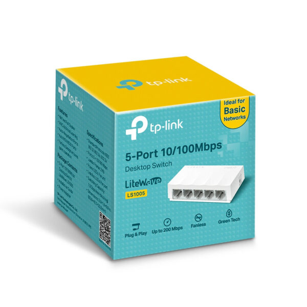سوییچ 5 پورت تی پی-لینک مدل LS-1005 | لایف رایان زنجان