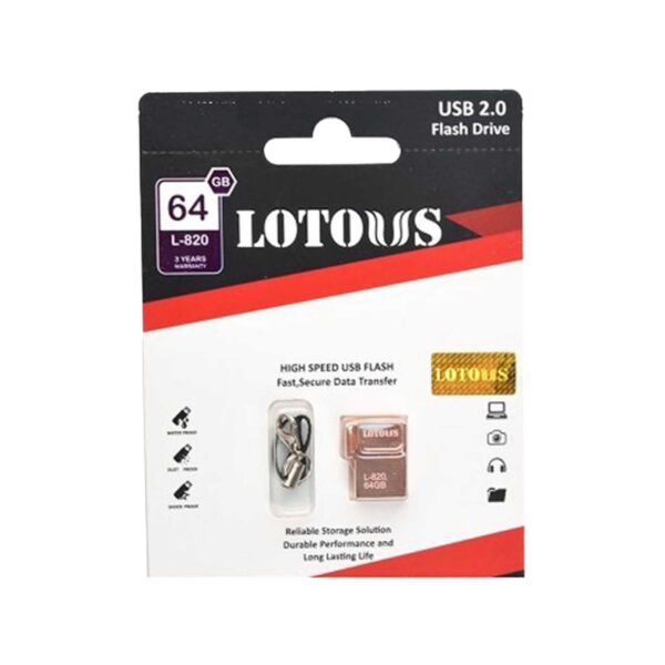 خرید آنلاین فلش مموری لوتوس lotous L-820 ظرفیت 64gb از فروشگاه اینترنتی لایف رایان زنجان