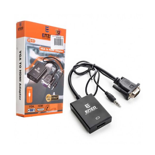 کابل تبدیل vga به hdmi انزو vg-51 لایف رایان
