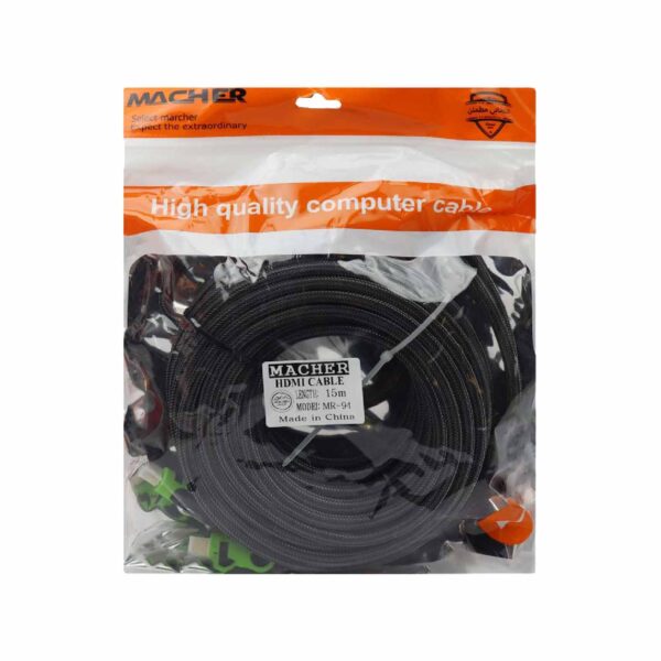 کابل HDMI مچر macher mr-94 15m لایف رایان زنجان