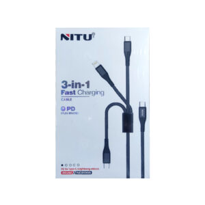 کابل تبدیل 3 سر 3in1 نیتو nitu nc206b لایف رایان زنجان