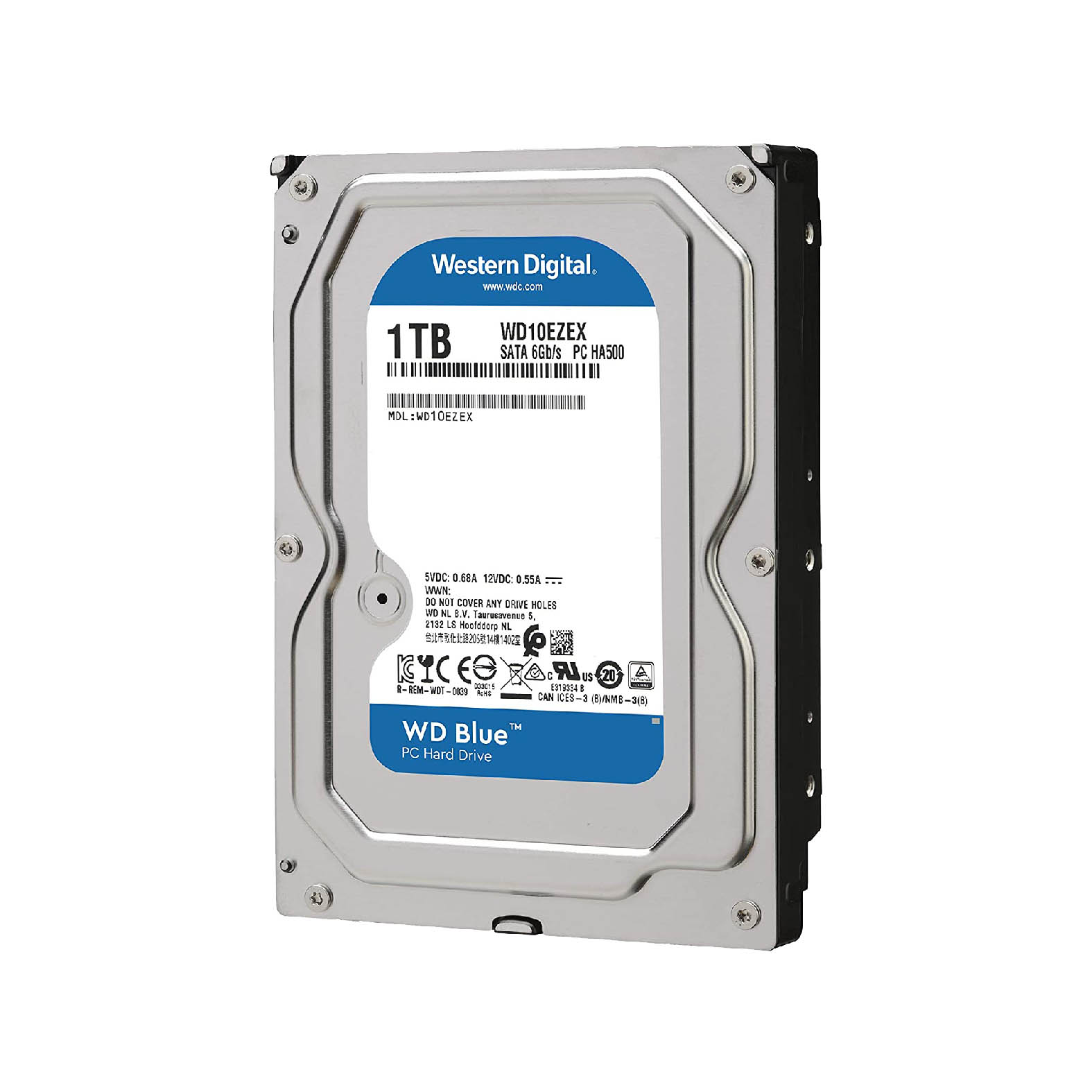 هارد دیسک اینترنال وسترن دیجیتال با ظرفیت 1 ترابایت western digital blue 1tb لایف رایان زنجان